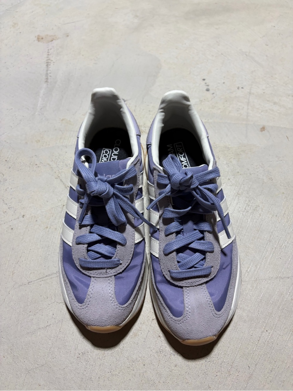 Adidas women’s run 70s 2.0 purple tennis shoes 5